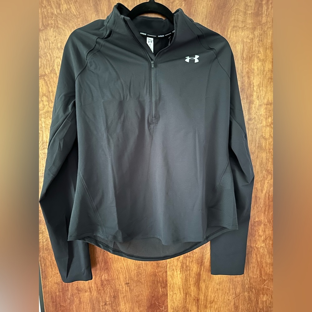 New Under Armour UA Heat Gear Mileage Half Zip Large